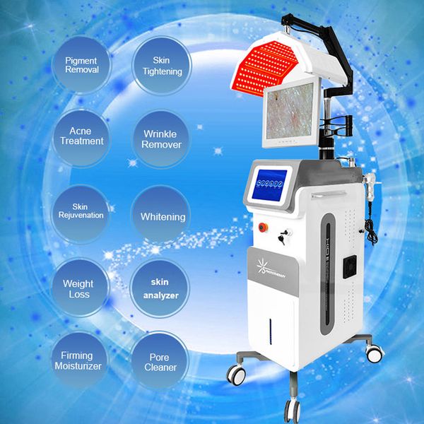 Rotlichttherapiegerät Photodynamisches PDT-LED-Gesichtsgesichtshautverjüngungsgerät Faltenentferner Hautstraffung Aknebehandlungsgeräte Bleaching