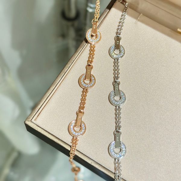 Дизайнерский браслет из очарования женщин бриллианты браслеты B Bewelry Jewelry Bracelet Классический серебряный ювелирный золото запекание 237243c