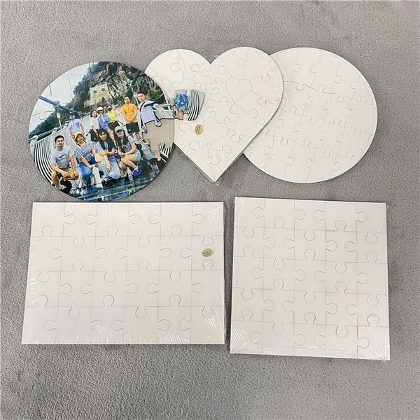 Sublimazione vuota Jigsaw puzzle a forma di cuore amore Blanks Sublimazione puzzle stampa a trasferimento a caldo materiali di consumo giocattoli per bambini regali