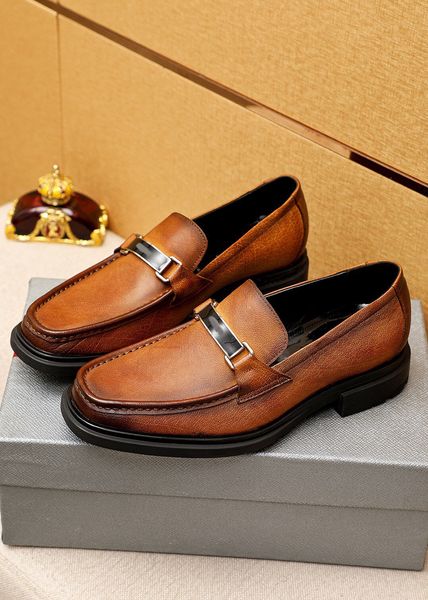 2023 Mens Dress Shoes Party Elegant Designer Fashion Wedding Formal Flats Masculino Brand Casual Shoes Mocassim Tamanho 38-45