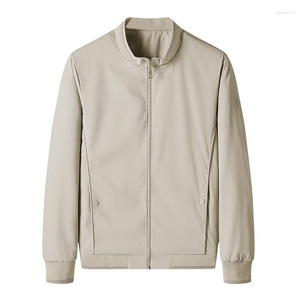 Jaquetas masculinas 2023 primavera masculina bomber casual masculino outwear ajuste fino casacos de cor sólida moda homem streetwear roupas de beisebol