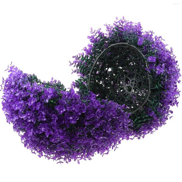 Flores Decorativas Simulação Verde Artificial Ornamento Pendurado no Teto Bola Falsa