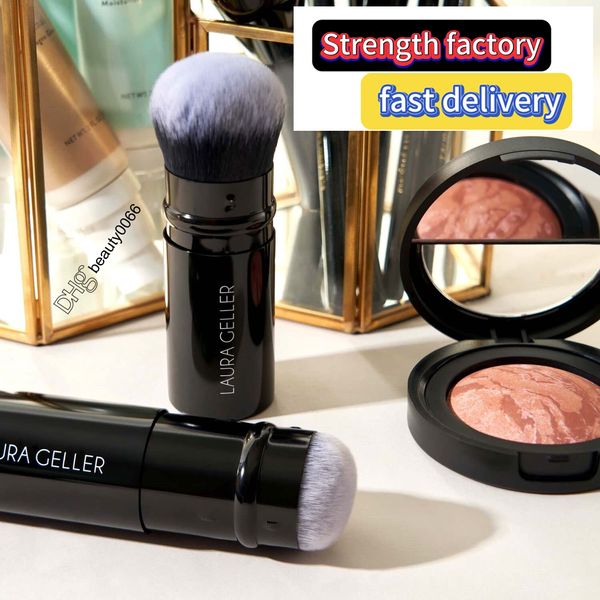 Laura Gellers New York Retraktierbare Laura Geller Black Kabuki Make -up Pinsel Professioneller Make -up -Pinsel