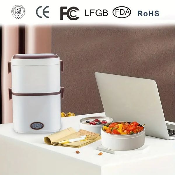 Tragbarer Mini-Reiskocher mit 110 V: beheizte Lunchbox mit heißem Reis, selbstheizende elektrische Lunchbox für köstliche Mahlzeiten unterwegs!