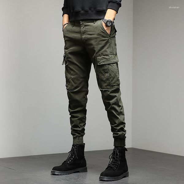 Männer Hosen Herbst Winter Reine Baumwolle Cargo Männer Grün Schwarz Arbeit Koreanische Armee Militärische Taktische Hosen Khaki Ehemann Kleidung Z487