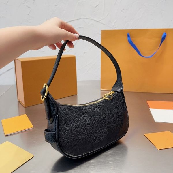 Borsa da donna borsa a tracolla firmata moda borsa ascellare borsa a mezzaluna stampata in pelle borsa a tracolla casual lettera di lusso piccola borsa quadrata borsa elegante avanzata