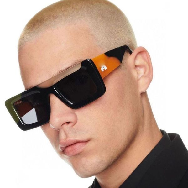 Herrenmode-Designer-Sonnenbrille mit mehrfarbigem Panel, Damenmode, Urlaubsreisen, Vollformat, polarisiertes Licht, UV380, wasserdicht, 6 Farben