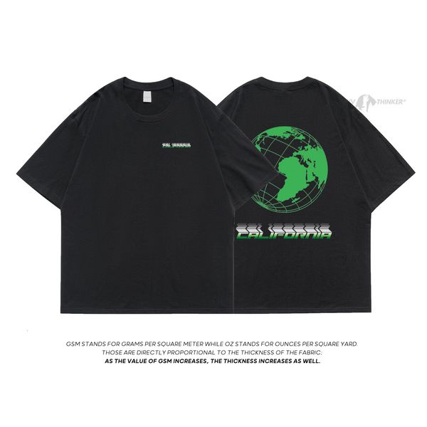 Herren T-Shirts Neploha Streetwear Simple Stroke Globe Grafik T-Shirt Übergroße Buchstaben bedruckte T-Shirts für Männer Sommer Unisex 5XL T-Shirts 230724