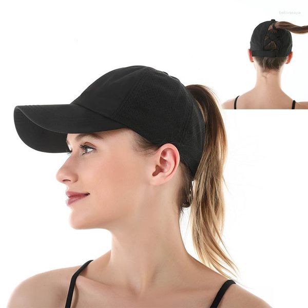 Ball Caps теннисная шляпа Женщины бейсбол весна лето на открытом воздухе спортивные спортивные кепки регулируют дышащая сетчатая сетка быстро сушка