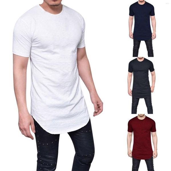 Camisetas masculinas Thermal Snow Men Fashion Trend Confortável Casual Fit Gola Redonda Grande Com Bolsos Para