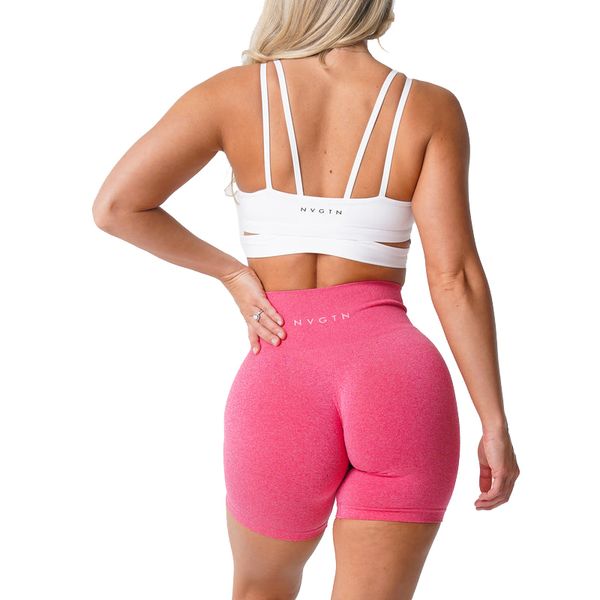 Tute da donna Nvgtn Pantaloncini Pro senza cuciture Pantaloncini in spandex Donna Fitness Elastico Traspirante Sollevamento dell'anca Sport per il tempo libero Corsa 230721