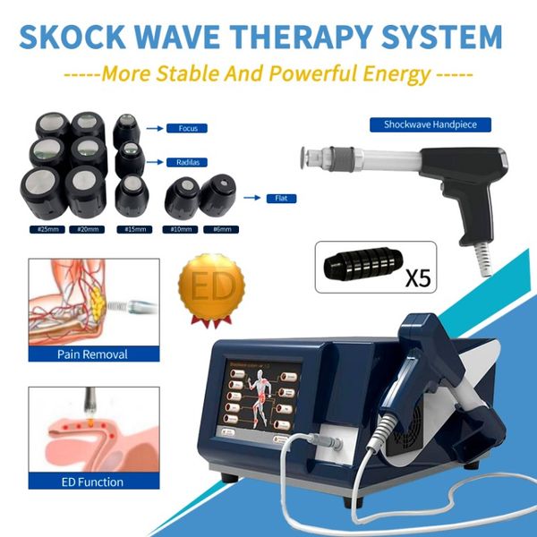 Outros Equipamentos de Beleza Fisioterapia Máquina de Ondas de Choque Terapia de Ondas de Choque Eswt Equipamento Radial para Alívio da Dor Esportiva