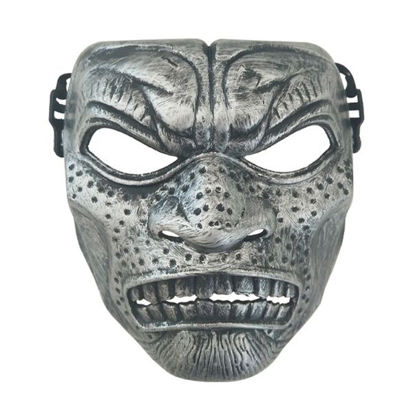 Maschera da film Cavaliere d'argento Halloween Masquerade Horror Antico greco romano Guerriero Cosplay Casco Prestazioni Puntelli per feste di compleanno