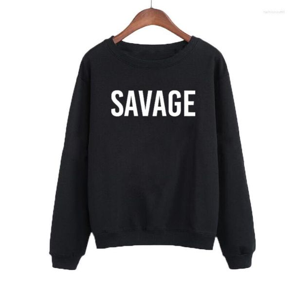 Felpe con cappuccio da donna Felpa Savage Harajuku Girocollo Pullover da donna Streetwear Abbigliamento punk Top da tuta da donna