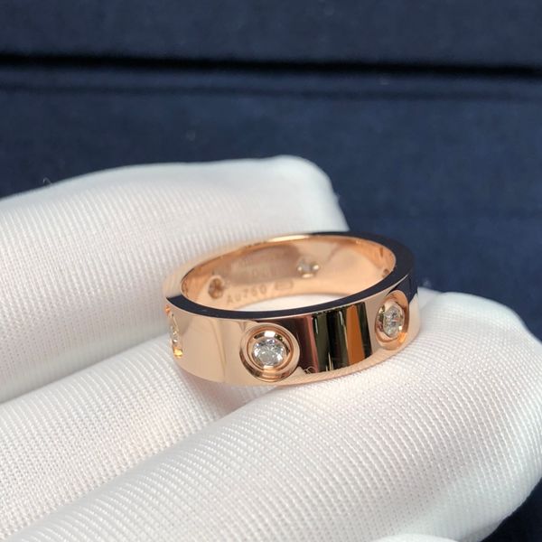 Designer Rings Crew Diamond Ring Diamond Luxury 18K Gold and Silver Rings Gold Ring Gold Ring Ring Ring Anello Anello di fidanzamento