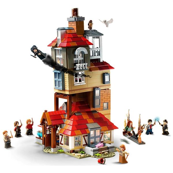 NOVO 2021 Harris Magic Movie Attack On The Burrow Building Blocks Kits Tijolos Set Classic Model Kids Toys For Children Gift C11153368