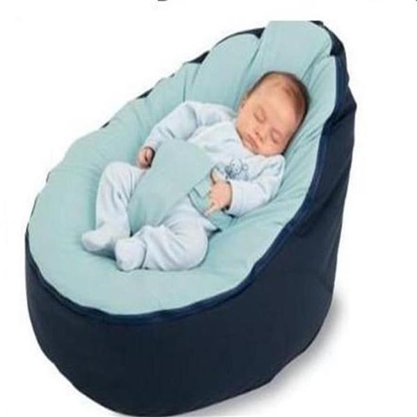 Conjunto multicolorido multicolorido para bebê Bean Bag Snuggle Bed Portátil Assento para berçário Rocker multifuncional 2 tops pufe para bebê yw273G256h