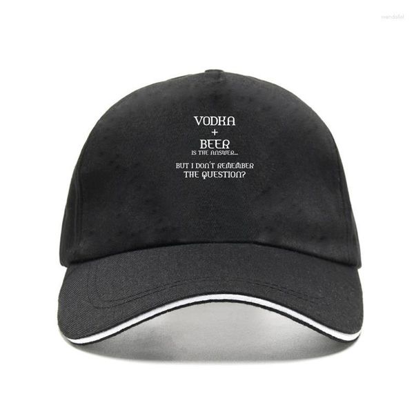 Ball Caps Wodka Bier Männer Baseball Cap Vinyl Druck Lustige Pub Club Bar Hangover Bill Hüte