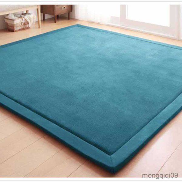 Tapetes Chpermore Simples Tatami Tapetes Grandes Tapetes Espessados para Quarto Crianças Escaladas Playmat Tapete Sala de Casa Tapetes de Chão R230725