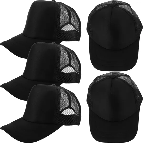 Berretti a sfera 5 pezzi Cappello estivo da uomo Baseball Trilby Cappelli Uomo maglia poliestere Sublimazione fai da te Uomo