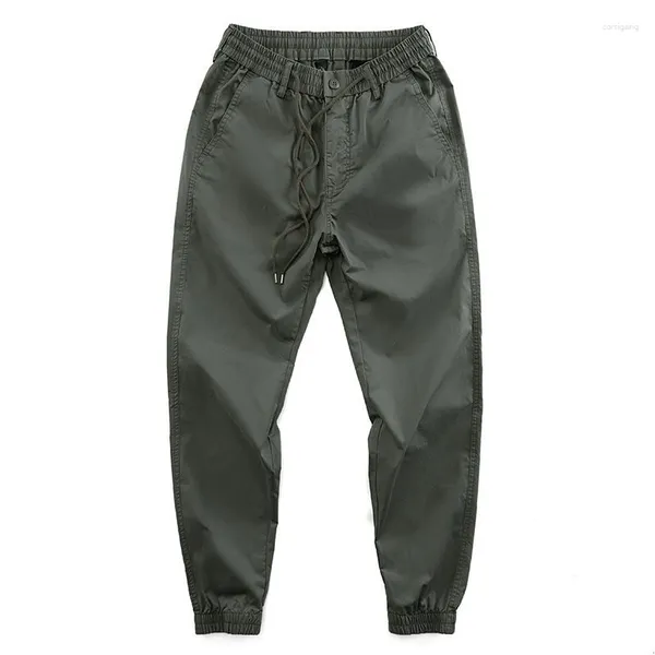 Calças masculinas 2023 verão streetwear hip hop militar tático masculino trabalho casual joggers esportivos cargo vintage calças masculinas