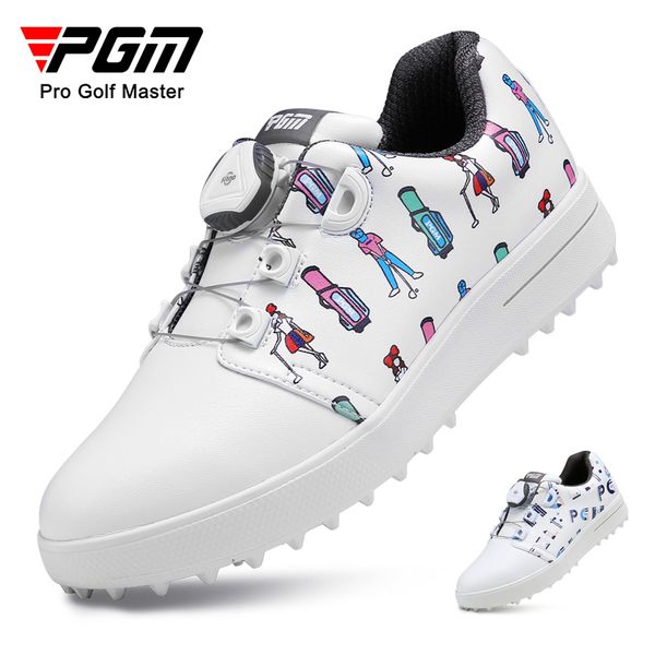 Scarpe da golf per bambini Manopole Lacci delle scarpe Stampa antiscivolo antiscivolo Scarpe sportive per bambini Scarpe da ginnastica per ragazzi e ragazze