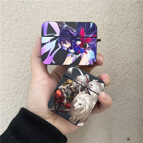 Honkai Star Rail Blade Blade Jing Yuan Warphone Case для AirPods 2 3 Pro Kafka Беспроводная зарядка