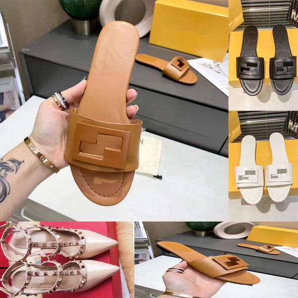 Tasarımcı Sandalet Kadın Yüksek Topuklu Stil Ayakkabı Avrupa Moda Lüks İthal Geri Deri Kadın Tag Kadın Terlik Kauçuk