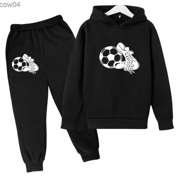 Детские футбольные спортивные костюмы детская одежда устанавливает мальчики для мальчиков для девочек модные спортивные костюмы толстовок толстовок+брюки.