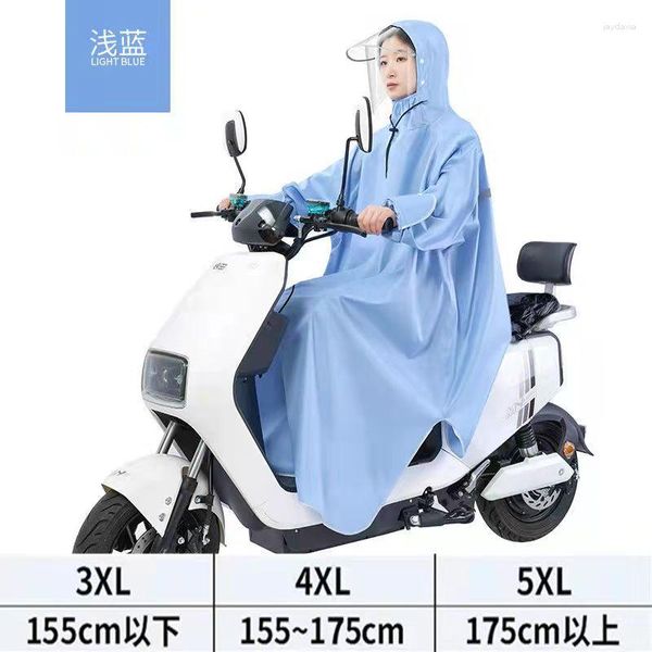 Impermeabili Impermeabile a prova di pioggia con maniche per uomo e donna Veicolo elettrico per bicicletta con poncho singolo per adulti.