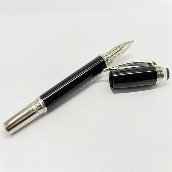 YAMALANG Signature Pen Supporto in metallo nero Regalo nobile Penne a sfera a rullo di lusso Oro nero Clip in oro rosa Scrivi buoni regali179c