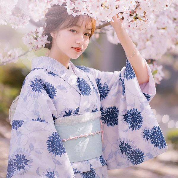 Ethnische Kleidung Damen Kimono Sommer 2023 Mode Haori Japanischer Stil Formale Yukata Robe Japan Kleid Weiblich Verbesserte Kleidung