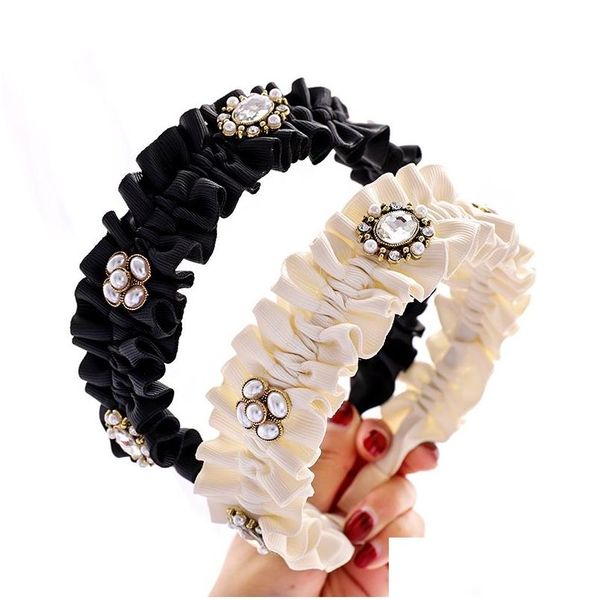 Tiaras Personalizadas Femininas Meninas Dobras Bonitas Faixas de Cabelo Simples Doce Faixa de Cabelo Argolas Faixa de Cabelo Moda Acessórios para Cabelo Drop Delivery Je