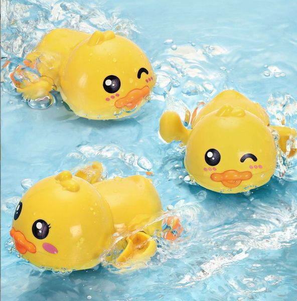 Brinquedos de banho de bebê de venda imperdível, patinhos de salpicos infantis, brinquedos de natação de pato amarelo para bebês, banho de meninas