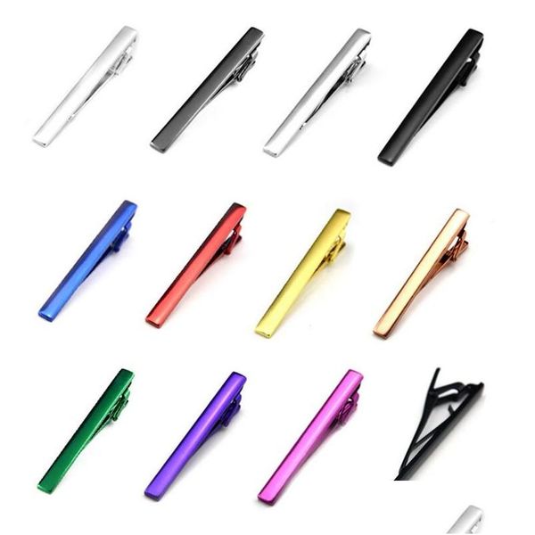 TIE Clips Metal Erkekler İçin Metal Düğün Kravat tokası klipsli bağlar çubuk kristal pim erkek hediye desen dağıtım takı manşetleri tokalar dhp5c