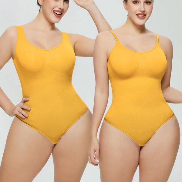 Damen-Shaper, großer nahtloser Body für Frauen, Bauchkontrolle, Shapewear, formender Tanga, Body Shaper, Tank-Top, einteilige Weste