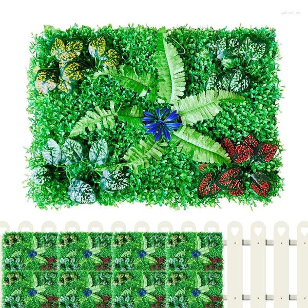 Fiori Decorativi Edera Artificiale Recinzione Schermo Foglia Vite Siepe Finta Privacy Verde Per La Decorazione Di Cortile Esterno