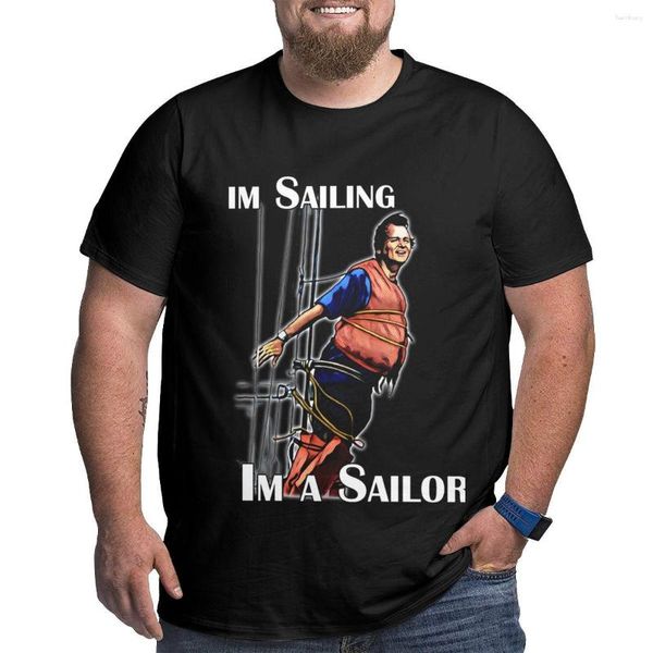 Herren Polos Im Sailing T-Shirt Große Größe Hippie Kleidung Bluse Schnelltrocknendes Herren T-Shirt
