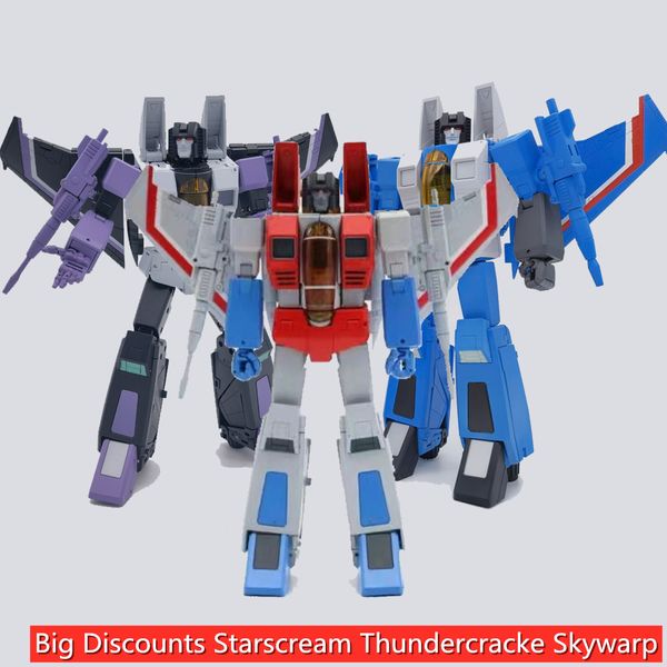 Brinquedos de transformação Robôs Transformação DEFORMAÇÃO ESPAÇO DS001 DS01 Starscream MP DS002 DS002 Thundercracke DS003 DS01S Figura de ação Skywarp 230721