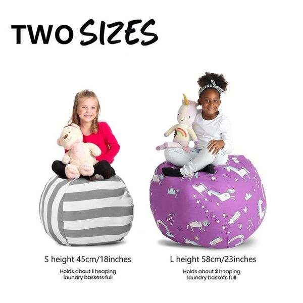 Животные новые бобы хранения фаршированные животные детские игрушки -игрушки на Zip Canvas Kids Kids Plush Organize