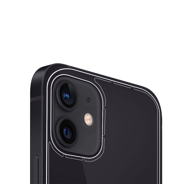 Großartiger, selbstklebender Rückseitenschutz für iPhone 15, 14, 13, 12 Pro Max, Härtegrad 9H, gehärtetes Glas, 2,5D Radian, hüllenfreundlich, Seitenkleber, bruchsicher, mit Einzelhandelsverpackung