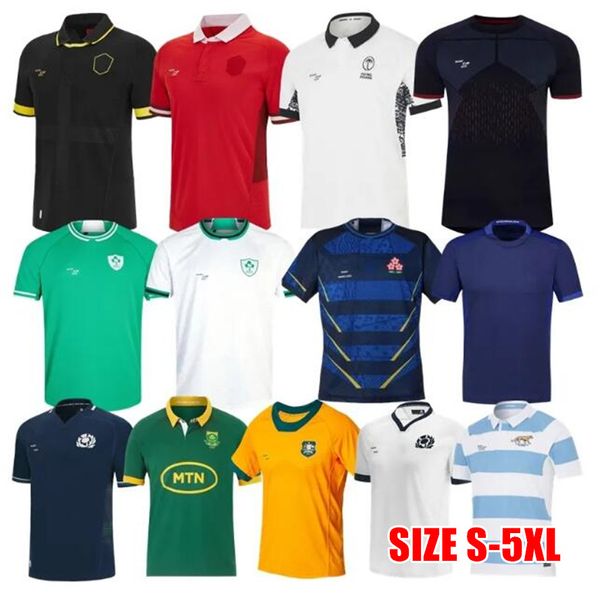 2023 FIJI Giappone Irlanda maglia da rugby 23 24nuova Scozia South enGlands African AUSTRALIA Argentina Rugby Wear home away Maglia da rugby francese walEsER ALTERNATE S-5XL TOP