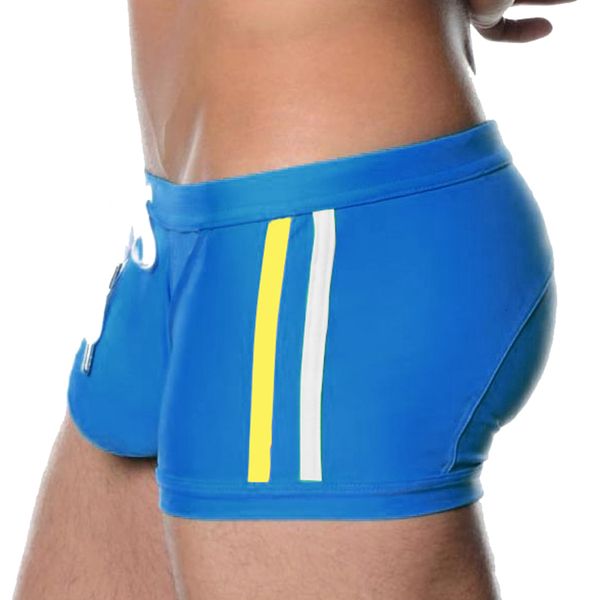 Roupa de banho masculina sexy náilon shorts de prancha de surf de secagem rápida masculino esporte praia calção de banho bolsa maiôs Maillot De Bain 230724