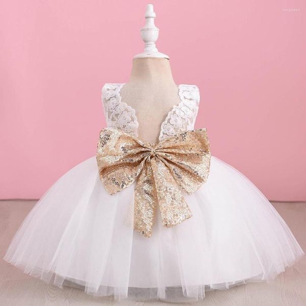 Abiti da ragazza Toddler Girls 1st Birthday Battesimo Dress Born Infant Party Princess For Baby Kids Costume natalizio in pizzo