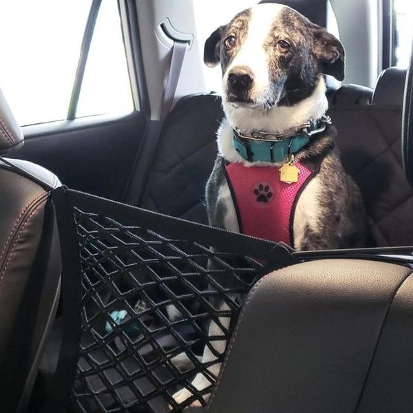 Hundehalsbänder Haustier Auto Trennung Mesh Schutzträger Wrap Separator Tür