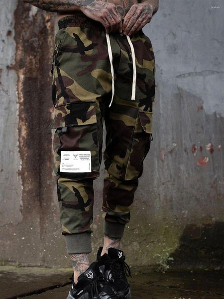 Männer Hosen Cargo Pant Männer Turnhallen Jogger Casual Fitness Sport Lange Workout Schlanke Camouflage Jogginghose Mann Läuft Hosen Männlich