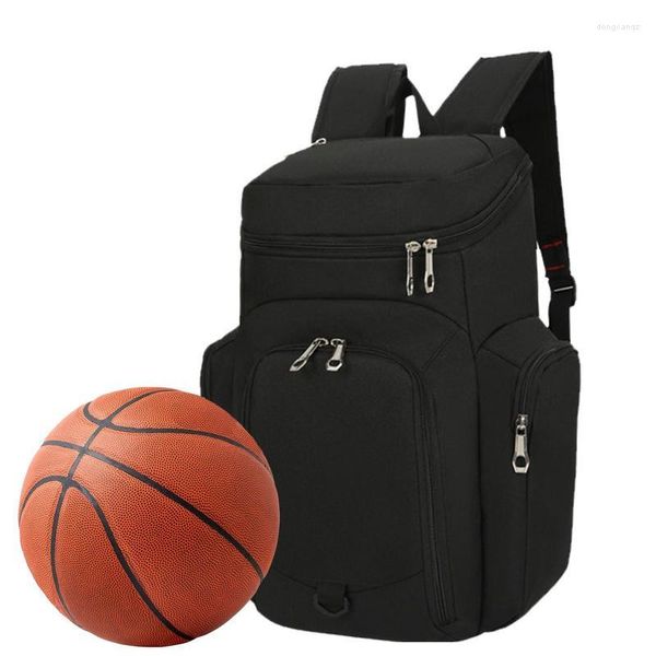 Outdoor-Taschen Reisen 30L Großer Basketball-Rucksack mit wasserdichter Bodentasche Platzsparend für Volleyball-Kleidung