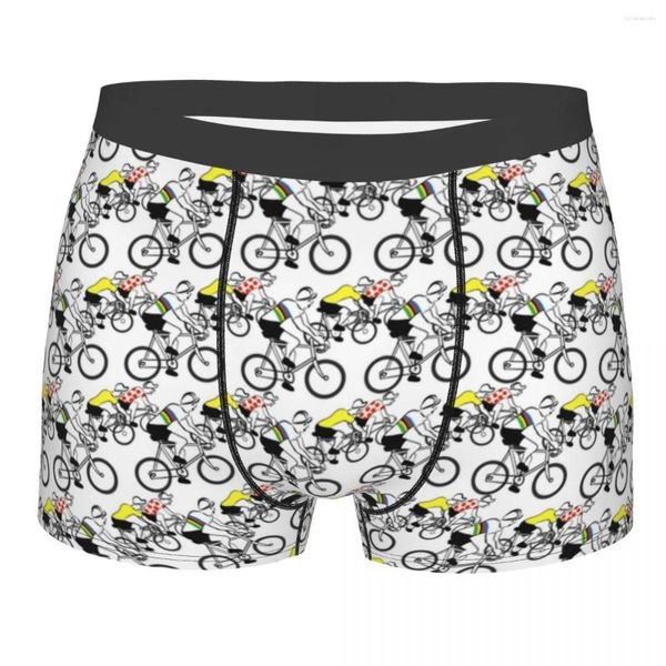 Mutande Boxer sexy Pantaloncini da ciclismo vintage Mutandine Slip Intimo da uomo Bicycle Race Soft For Male