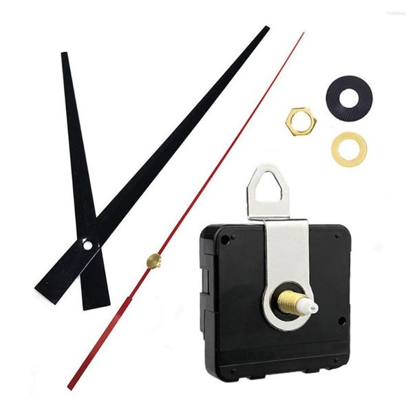 Set di accessori per orologi Orologio da parete silenzioso fai-da-te Meccanismo di movimento al quarzo Motore di ricambio con aghi e parti di riparazione del gancio