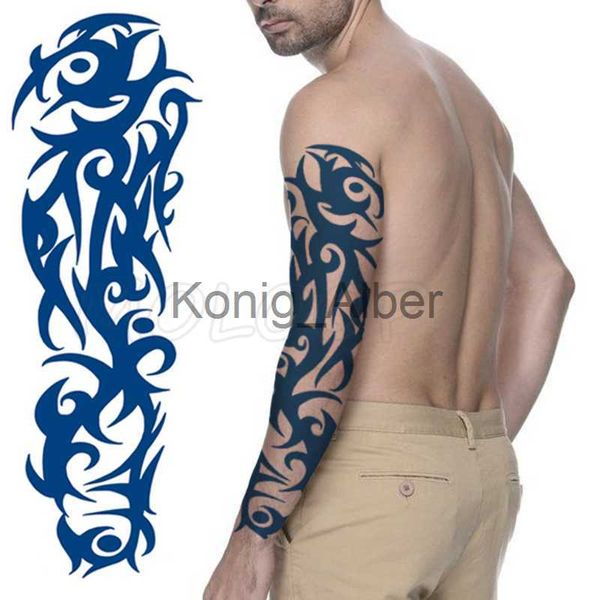 Tatuagens temporárias Juice Tattoo Sticker Totem Flower Vine Design Stickers Full Arm Body Art Tatuagem falsa Conservar cerca de 15 dias x0724